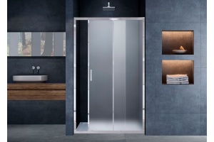 Душевая дверь в нишу Vincea Alpha VDS-3AL140MT 140 см, стекло текстурное, хром - 2