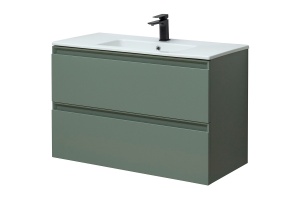 Тумба под раковину Allen Brau Eclipse 100 серо - зеленый матовый