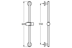Душевая штанга Ideal Standard IdealRain 60 см (B9420AA) - 3