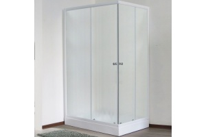 Душевой уголок Royal Bath HPD 100х90 профиль белый стекло матовое