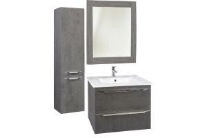 Тумба для комплекта Bellezza Луиджи 60 серая, 2 ящика - 2