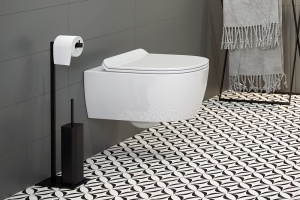 Ершик для унитаза напольный Excellent Riko черный матовый - 2