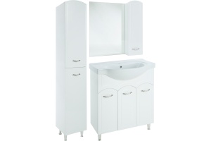 Зеркало-шкаф Bellezza Амелия 70 R, белое - 2