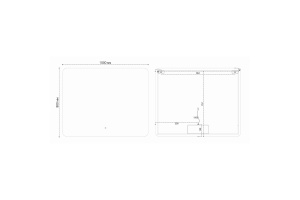 Зеркало Vincea 100х80 с подсветкой - 3