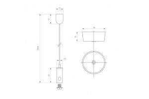 Подвесной светодиодный светильник Arlight Alt-Lineair-Flat-Updown-Dim-S2094-1200-40W Warm3000 031530 - 2