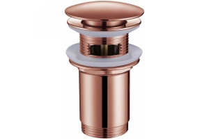 Донный клапан Abber розовое золото матовое