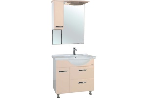 Зеркало-шкаф Bellezza Балтика 90 L бежевый - 2