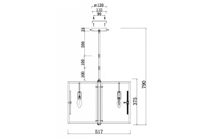 Подвесная люстра Maytoni Marmo MOD099PL-06G - 3