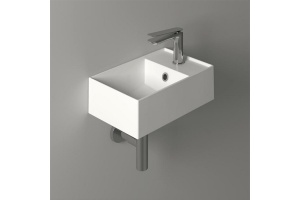 SIMAS AGILE Раковина подвесная 40х27 см, правая , с 1 отв под смеситель,цвет белый