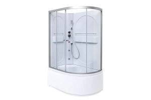 Душевая кабина Deto L 120х80 с гидромассажем, хром (L620LNGM) - 2