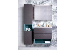 Полка Бриклаер Кристалл 70 под тумбу, муссон - 2