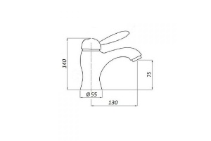 Смеситель для раковины Magliezza Collana хром (50124-cr) - 3