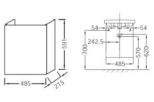 Тумба для комплекта Jacob Delafon Odeon Up EB863RU-J5 белый - 3