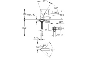 Смеситель Grohe Plus 23872003 для раковины - 3