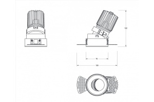 Встраиваемый светильник Fiberli MR1215 12130102 - 3