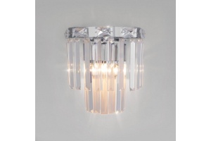 Накладной светильник Eurosvet Elegante 10130/1 хром/прозрачный хрусталь Strotskis
