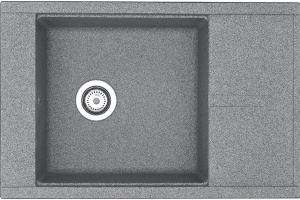 Мойка кухонная AQUATON Делия 78 серая