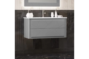 Тумба с раковвиной Opadiris Луиджи 100 серая матовая