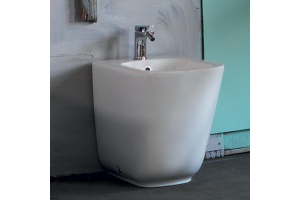 Kerasan Tribeca Биде напольное пристенное 55 см, с 1 отв под смеситель, c креплением WB5N, цвет: белый матовый