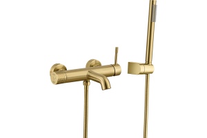Смеситель Boheme Uno 463-MG для ванны с душем, matt gold
