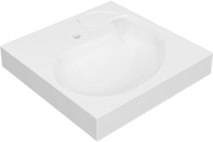 Раковина STWORKI Дублин 60 см белая, на стиральную машину