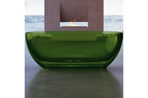 Ванна из полиэфирной смолы Abber Kristall 170х75 зеленый