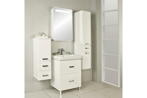 Комплект мебели напольный Aquaton Америна 70 Н белый глянцевый