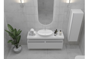 Столешница под раковину Armadi Art Flat 140 белый - 3