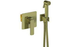 Смеситель встроенный с гигиеническим душем Timo Torne 4389/02SM антик