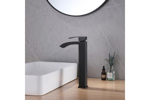 Смеситель для раковины Abber Wasserfall черный, матовый (AF8611B) - 2