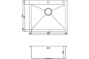 Металлическая мойка Seaman SMB-6151 (SMB-6151S.B) - 2