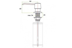 Дозатор Zorg ZR-20 бронза - 3