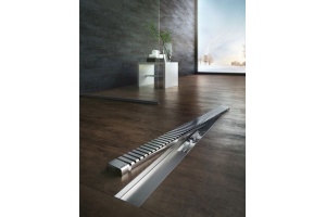 Решетка AlcaPlast Line 750L глянцевая - 2