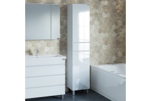 Шкаф-пенал напольный Санта Марс 40 белый