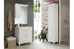 Шкаф-пенал Misty Терра 40 R белый матовый - 3