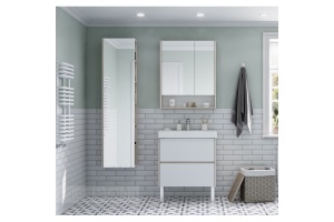 Комплект мебели Aquaton Сканди 70 белый - светлое дерево