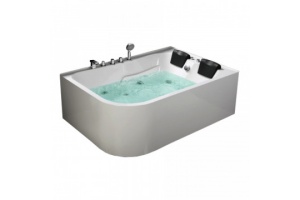 Акриловая ванна Frank 170х120 левая с гидромассажем