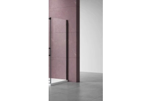 Боковая стенка Vincea Dice 90х200 профиль черный стекло прозрачное - 2