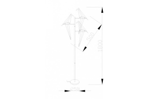 Торшер Moderli Birds V3075-3FL - 2