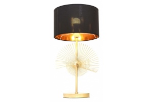 Настольная лампа декоративная LUMINA DECO Fabi LDT 5534 GD+BK
