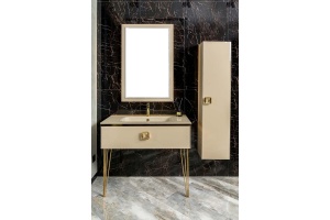 Тумба под раковину Armadi Art Lucido 100 бежевый - 2