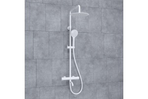 Душевая система WasserKraft 24.8 с термостатом белый матовый - 2