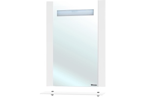 Зеркало Bellezza Берта подвесная 75 белое