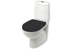 Крышка-сиденье Roca Victoria Nord Black Edition ZRU9302627 с микролифтом, петли хром - 3