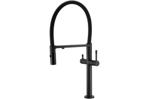 Смеситель для кухни Boheme Uno c краном для питьевой воды черный матовый
