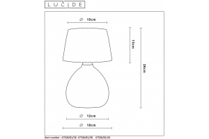 Настольная лампа Lucide Ramzi 47506/81/43 - 3
