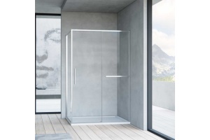 Душевой уголок Vincea Slim Soft 110х100 хром стекло прозрачное