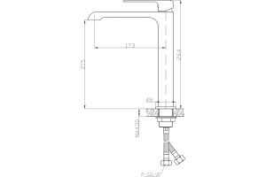 Смеситель для раковины BelBagno Dory хром (DOR-LMC-CRM) - 2