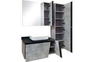 Шкаф-пенал Comforty Эдинбург 40 бетон светлый - 3