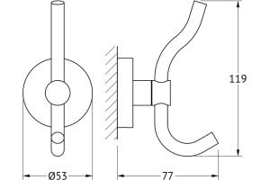 Крючок Artwelle Harmonie (HAR 004) - 2